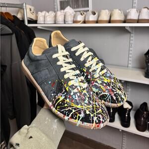 Maison Margiela Paint Splatter GAT Sneakers – Size 46
